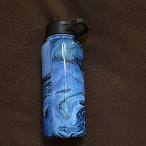 Simple modern 32oz stainless steel summit Water Bottle with silicone lid/straw